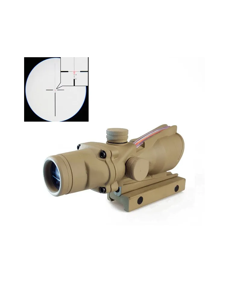 OPTICA ACOG TAN 4X32 CON FIBRA OPTICA