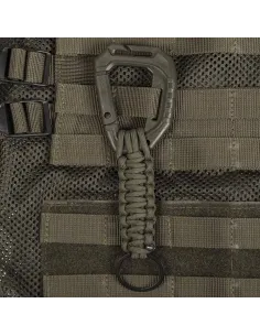 LLAVERO MOSQUETON CON PARACORD VERDE 2