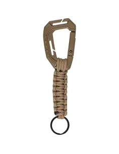 LLAVERO MOSQUETON CON PARACORD COYOTE