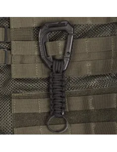 LLAVERO MOSQUETON CON PARACORD NEGRO 2