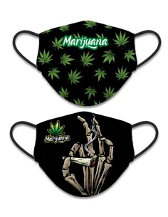 CUBREMASCARILLA REVERSIBLE MARIJUANA
