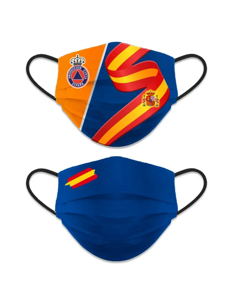 CUBREMASCARILLA REVERSIBLE PROTECCION CIVIL