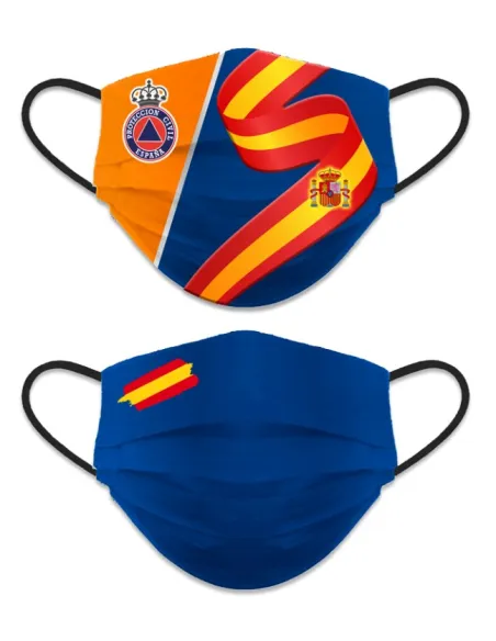 CUBREMASCARILLA REVERSIBLE PROTECCION CIVIL