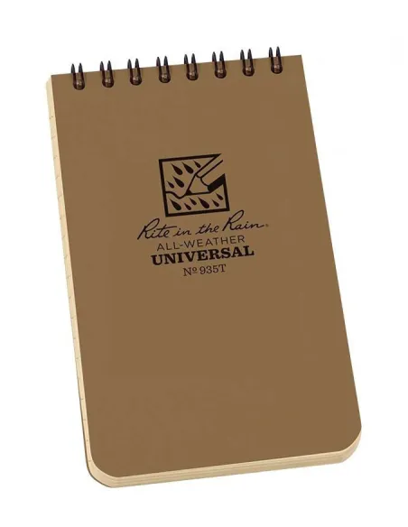 LIBRETA IMPERMEABLE RITE THE RAIN 3X5 TAN