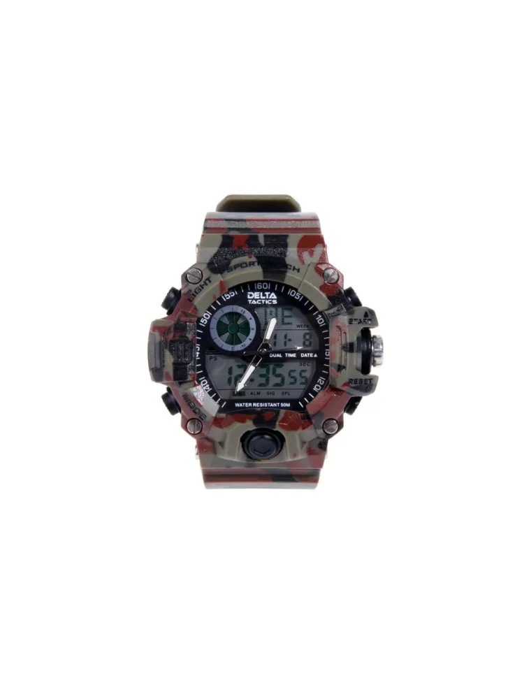 RELOJ TACTICO ANALOG/DIG CAMO DELTA TACTICS