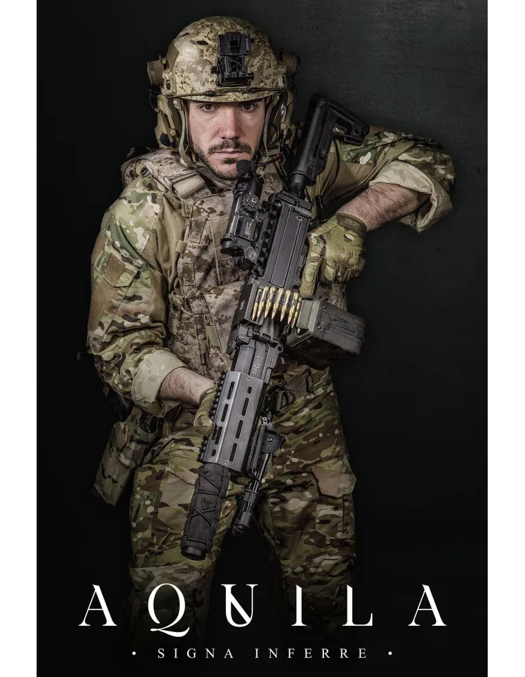 LMG AQUILA VII BLACK SECUTOR ARMS AIRSOFT