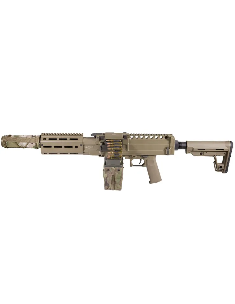 LMG AQUILA VII TAN SECUTOR ARMS AIRSOFT