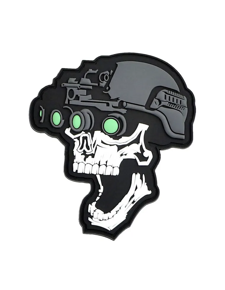 PARCHE FOSTEX PVC NIGH VISION SKULL 8134