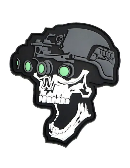 PARCHE FOSTEX PVC NIGH VISION SKULL 8134