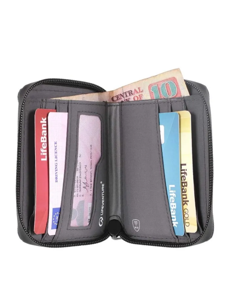 CARTERA CON MONEDERO LIFEVENTURE RFID AZUL