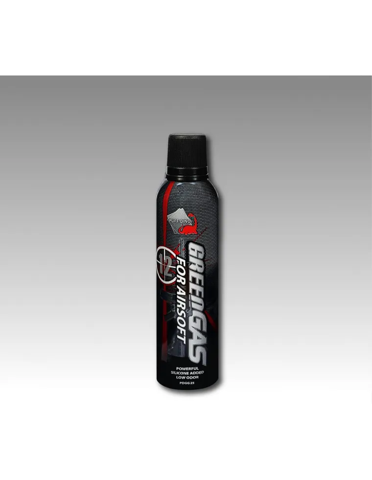 BOTE GREEN GAS 12kg PUFF DINO 250ml PDGG2