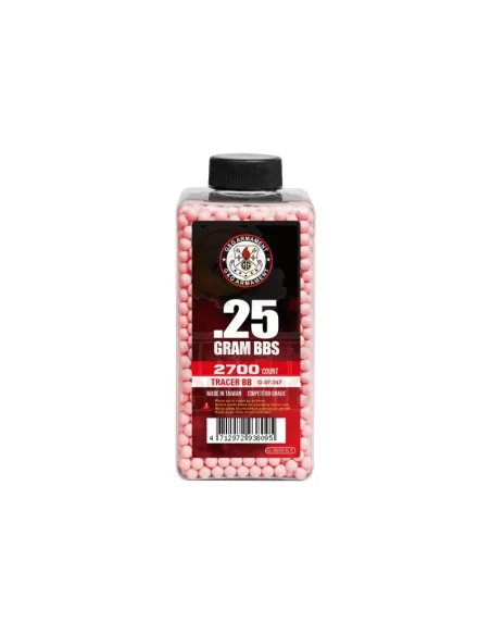 BOLAS TRACER G&G 0,25g 2700bb ROJAS