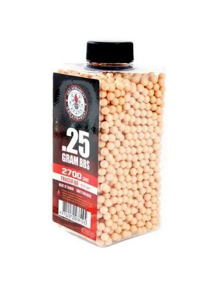 BOLAS TRACER G&G 0,25g 2700bb ROJAS