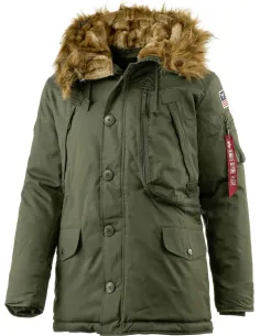 PARKA ALPHA IND. POLAR JACKET VERDE
