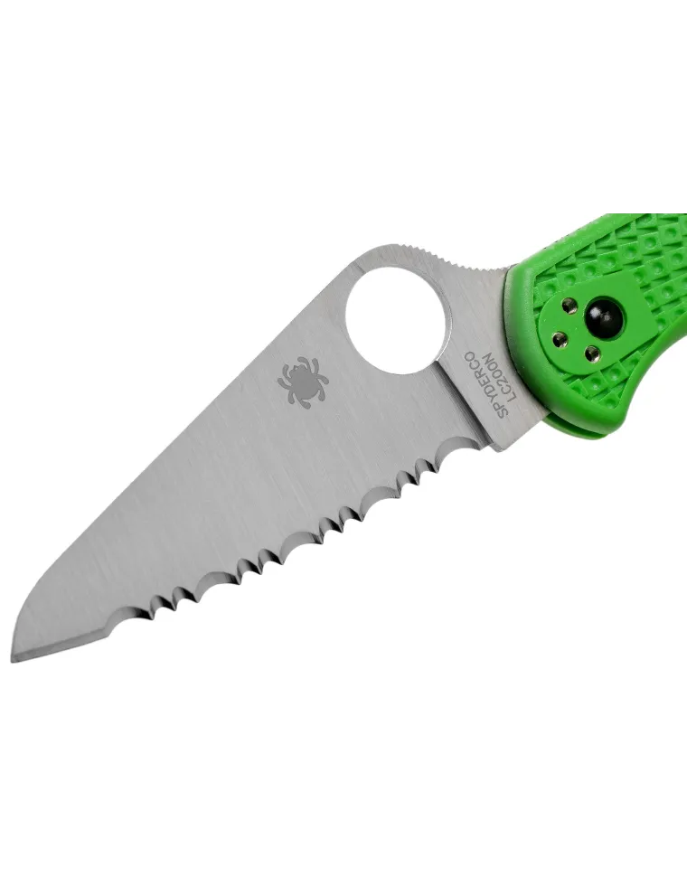 NAVAJA SPYDERCO SALT 2 VERDE SERRADA