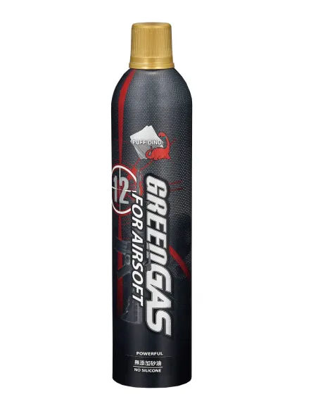 BOTE GREEN GAS PURE 12kg PUFF DINO 600ml PDGG6A