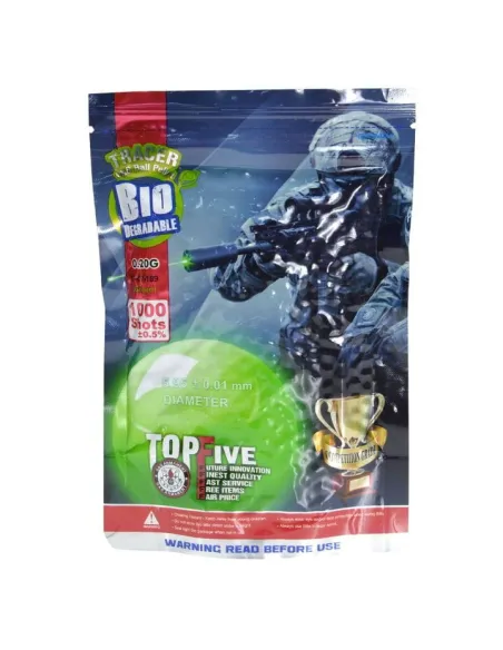 BOLAS TRACER BIO G&G 0,20g 1000bb VERDES