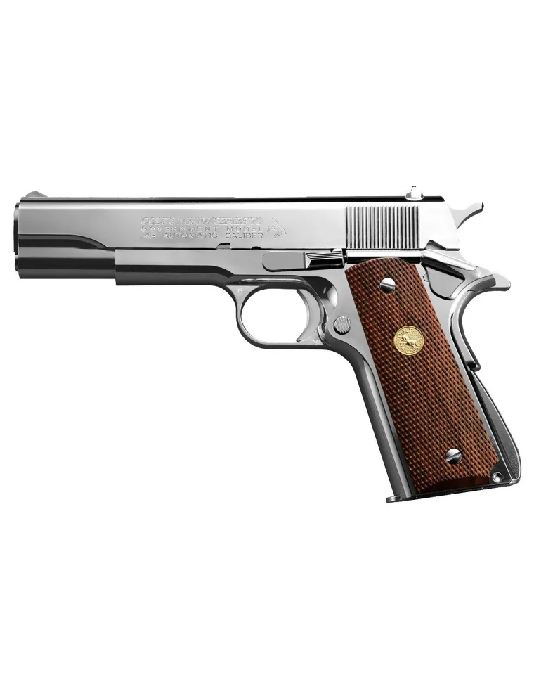 PISTOLA MARUI COLT MARK IV PLATA