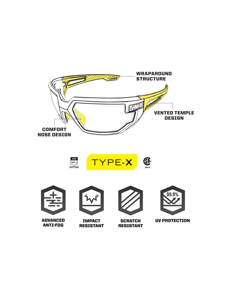 GAFAS MECHANIX X TRANSPARENTE