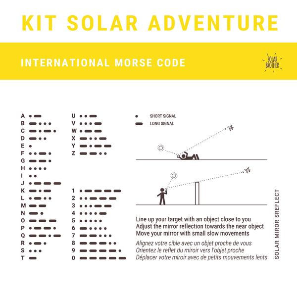 solar brother adventure kit espejo señales