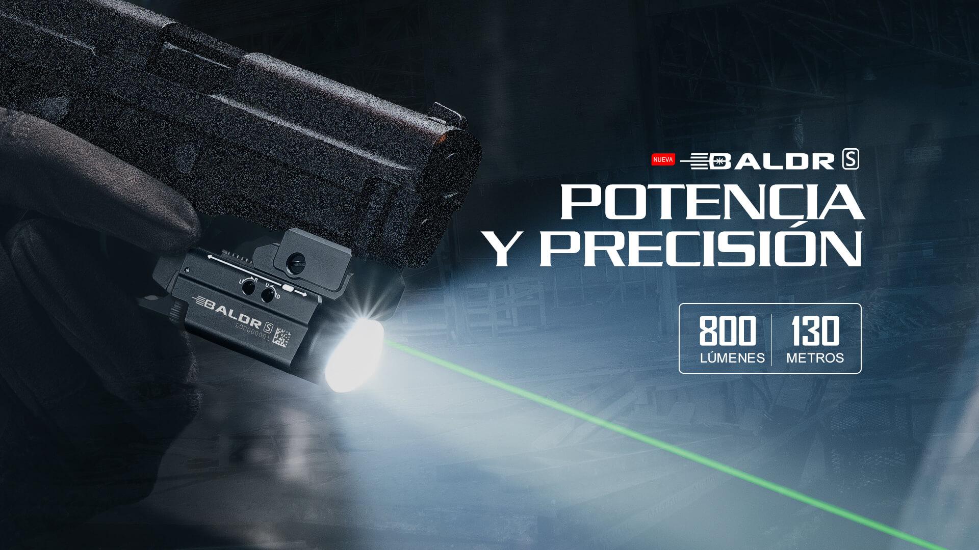 Linterna para arma con láser Baldr S 800 lum. Olight